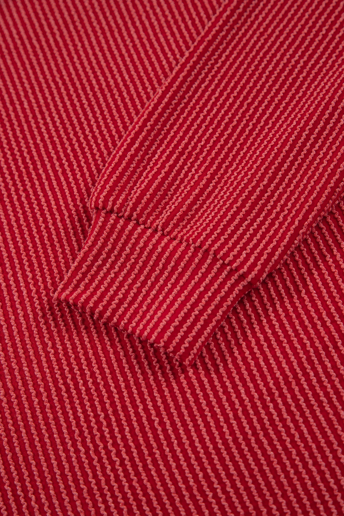 Fiery Red JOLLY Corded Long Sleeve Top and Pockets Pants Set